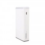 Wholesale 10000 mAh Flashlight LED Light Portable Charger External Battery Power Bank (Black)